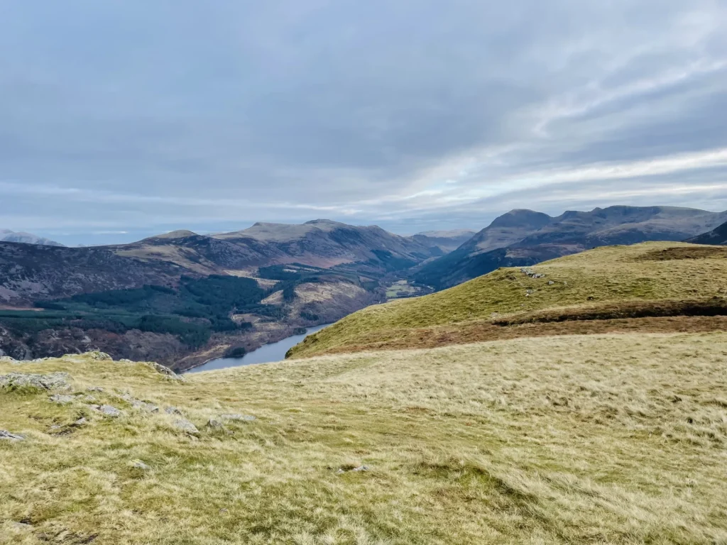 View across Ennerdale Water from the slopes of Grike and Crag Fell