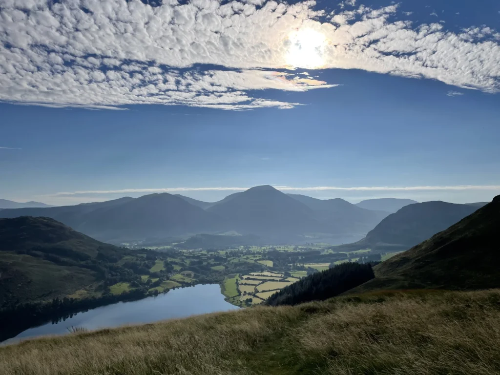 View over Buttermere towards Grasmoor in the Western Lake District