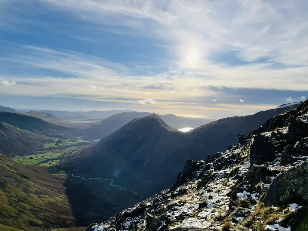 View towards Great Gable and Wast Water from the Pillar fells