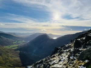 View towards Great Gable and Wast Water from the Pillar fells