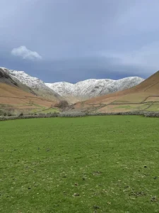 Snow on Pillar and the High Stile ridge above Ennerdale