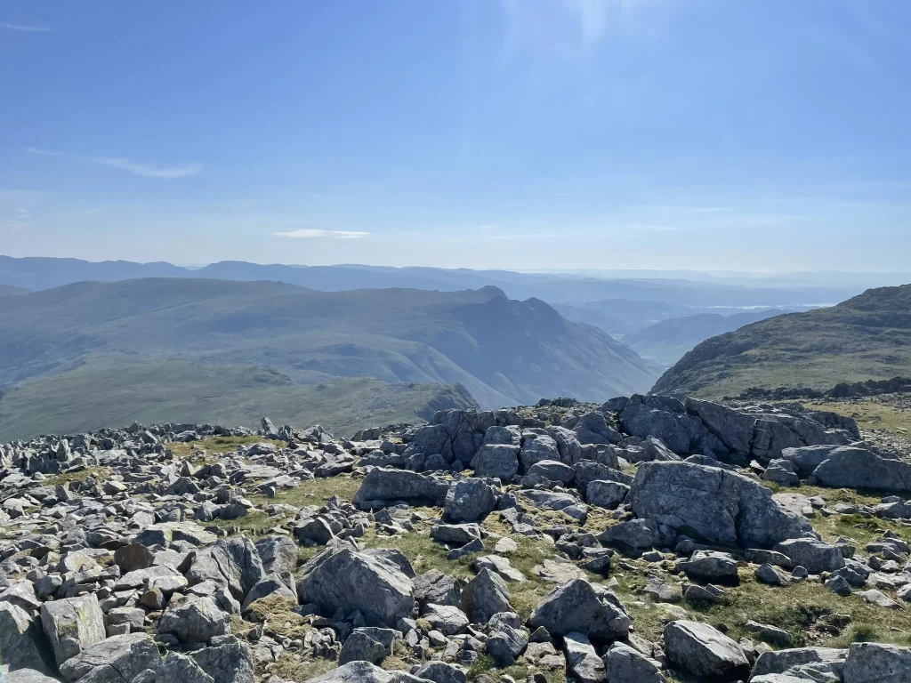 View from the Wasdale Mosedale Horseshoe in the Lake District